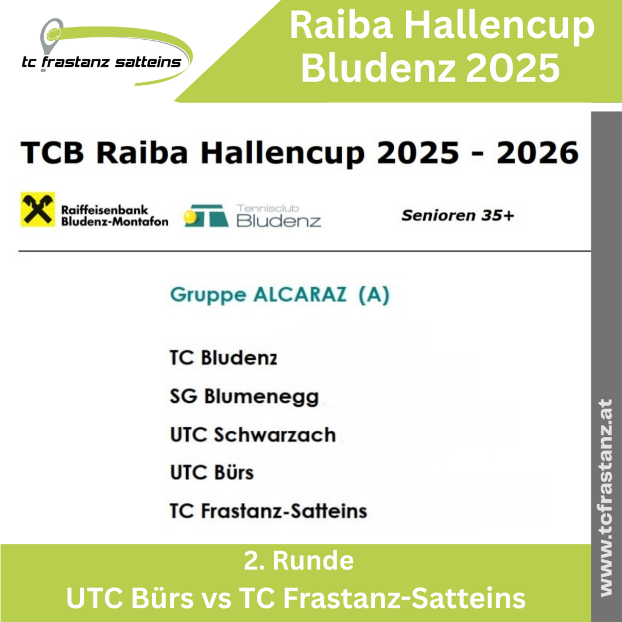 Raina Hallencup Bludenz 2. Runde